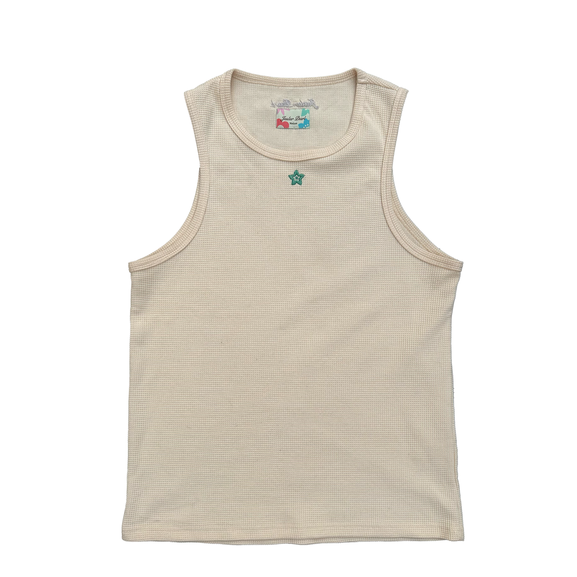 Waffle Knit Tank - Cream – Jaslar Pearl
